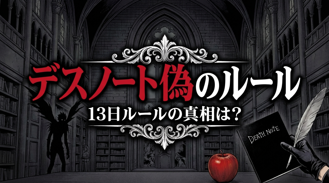 デスノート偽のルール13日ルールの真相は？