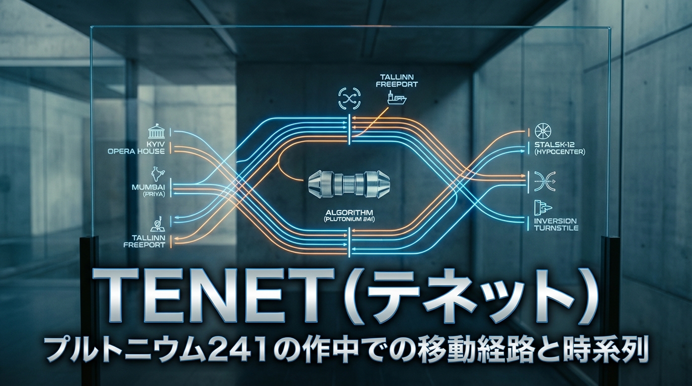 TENET（テネット）：プルトニウム241の作中での移動経路と時系列